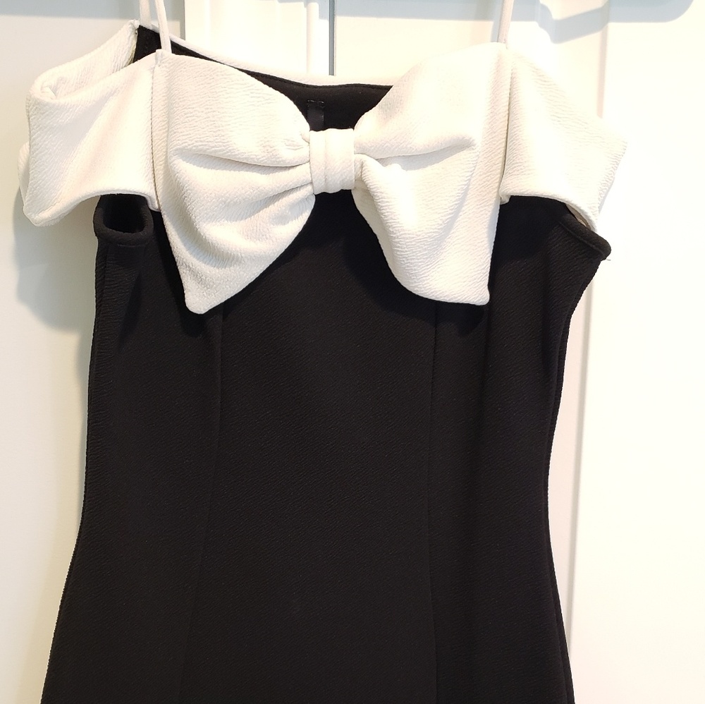Black and White Cocktail Dress